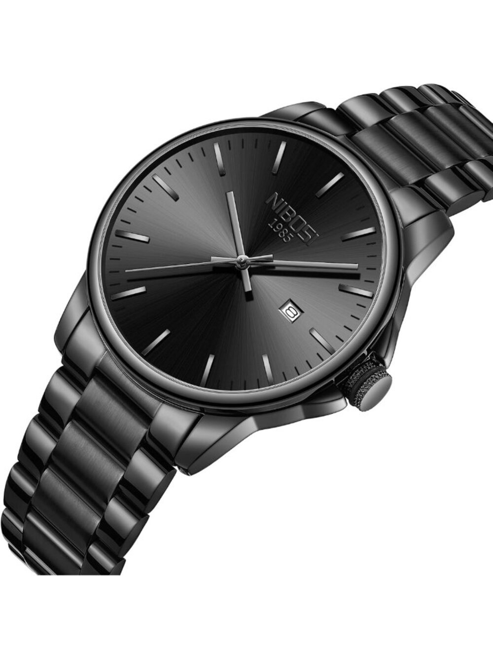 Stylish Men's Analog Quartz Watch - Waterproof Stainless Steel, Day & Date - Picture 2 of 9